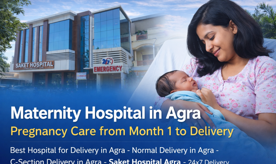 Maternity Hospital in Agra: Pregnancy Care 1st Month से Delivery तक – Saket Hospital