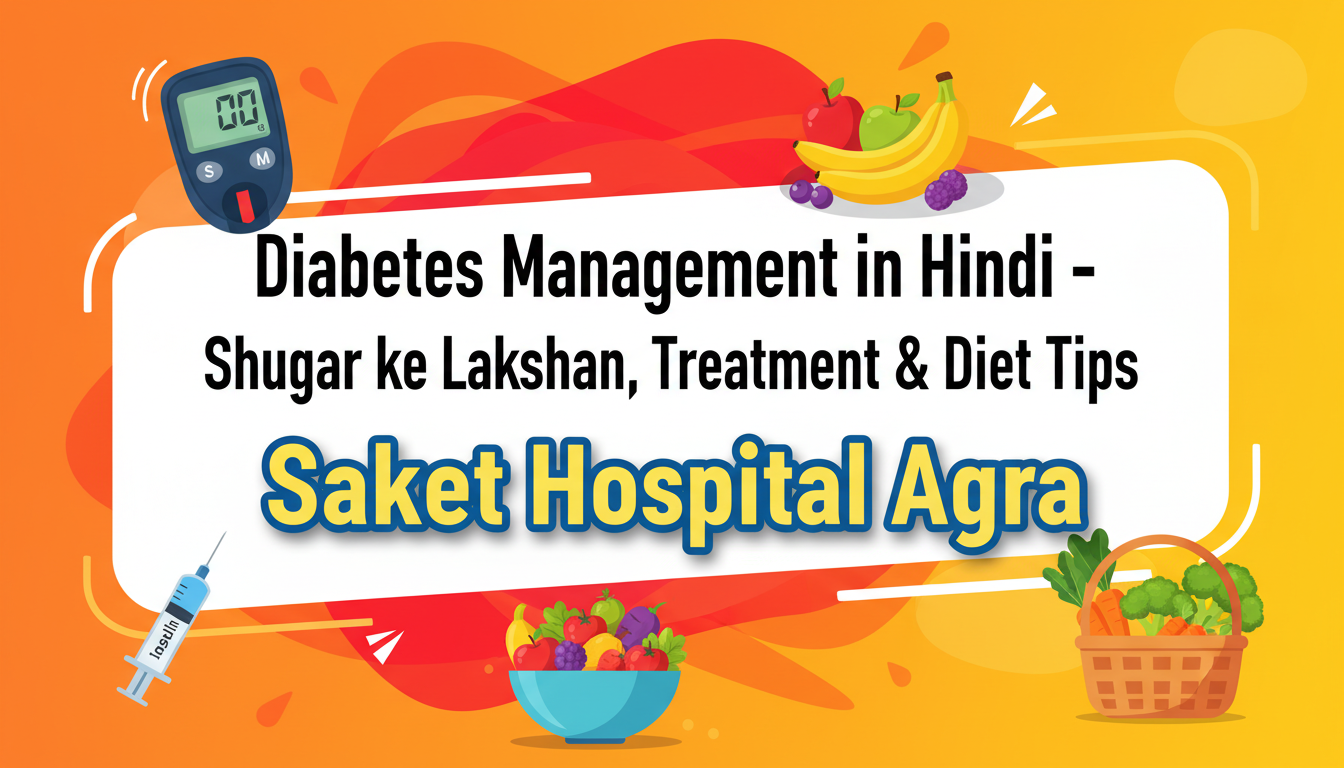 Diabetes Management – Shugar ke Lakshan, Treatment & Diet Tips | Saket Hospital Agra