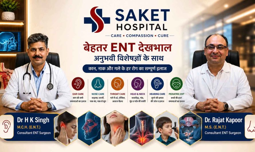 Best ENT Specialist in Agra – Complete Ear, Nose & Throat Care at Saket Hospital