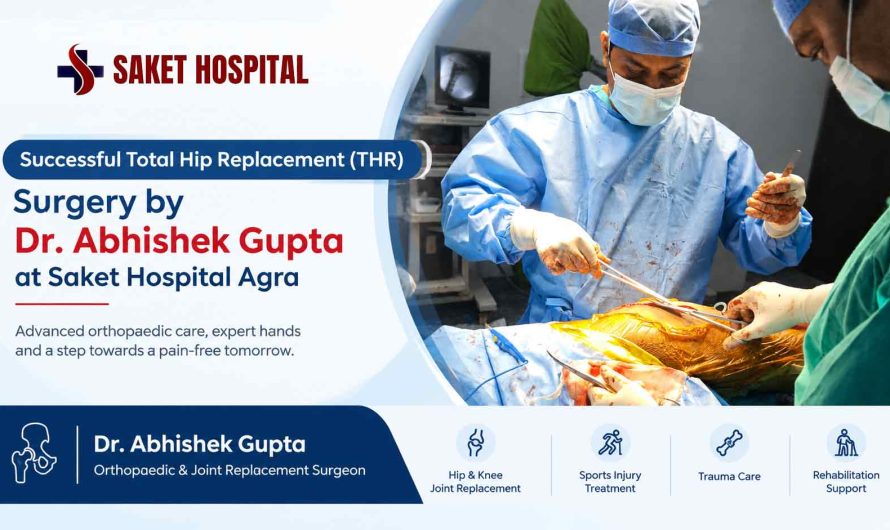 Successful Total Hip Replacement (THR) Surgery by Dr. Abhishek Gupta at Saket Hospital Agra